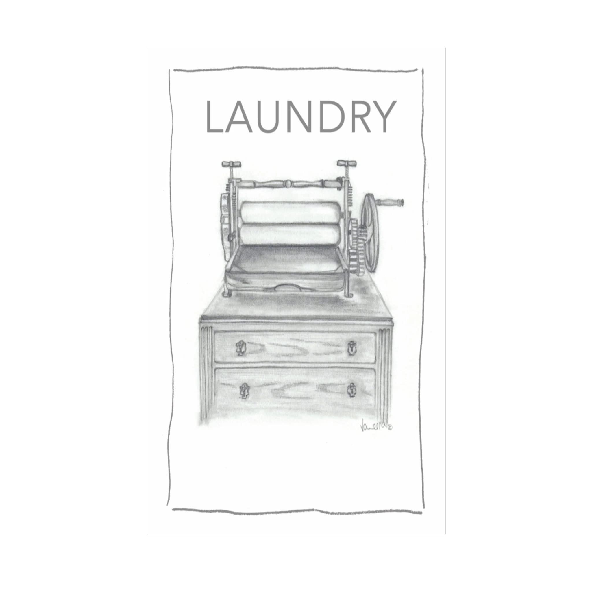 Laundry Tea Towel – White Ethically Sourced Cotton Dish Cloth