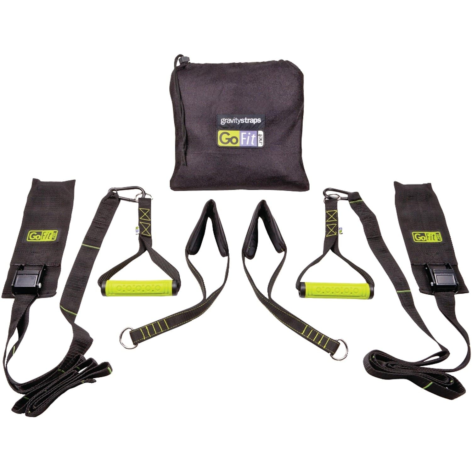 GoFit Gravity Straps Bodyweight Suspension Trainer with Training Manual