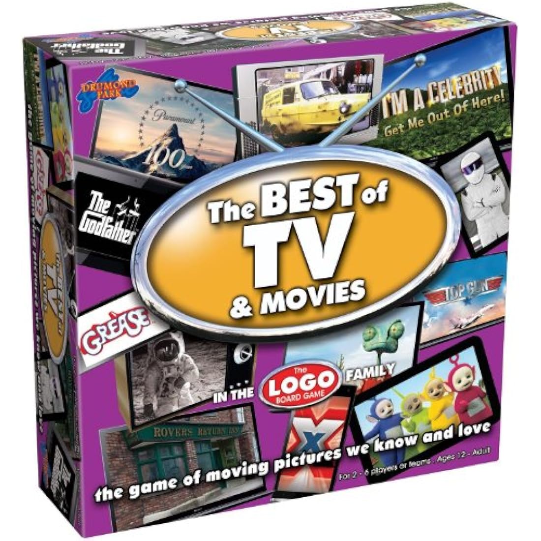 Drumond Logo Best of TV & Movies Board Game – Family Trivia for Ages 12+