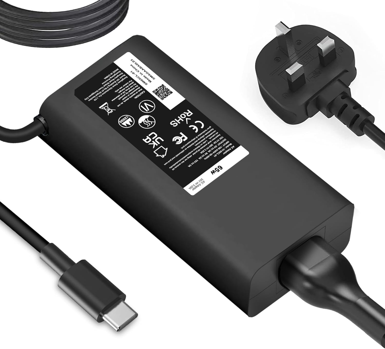 65W USB C Power Adapter for Dell Latitude and XPS 13