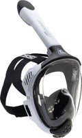 Cressi Java Full Face Snorkel Mask – Anti-Fog Silicone – White/Black