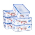 EASYLOCK 6 Pack Airtight Food Storage Containers | 1.15L Leak-proof Blue