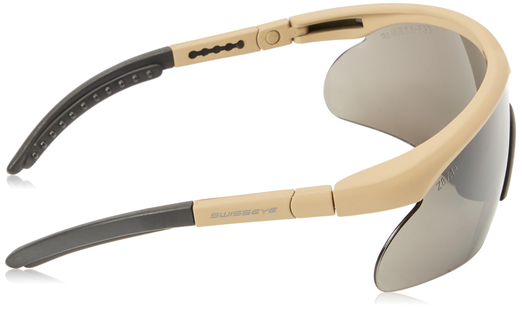 Swiss Eye Raptor Ballistic Tactical Glasses – Rubber Brown Polycarbonate