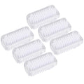 Larcele 6pcs Nail Brush | Double Sided Plastic Hand Scrubbing Brush
