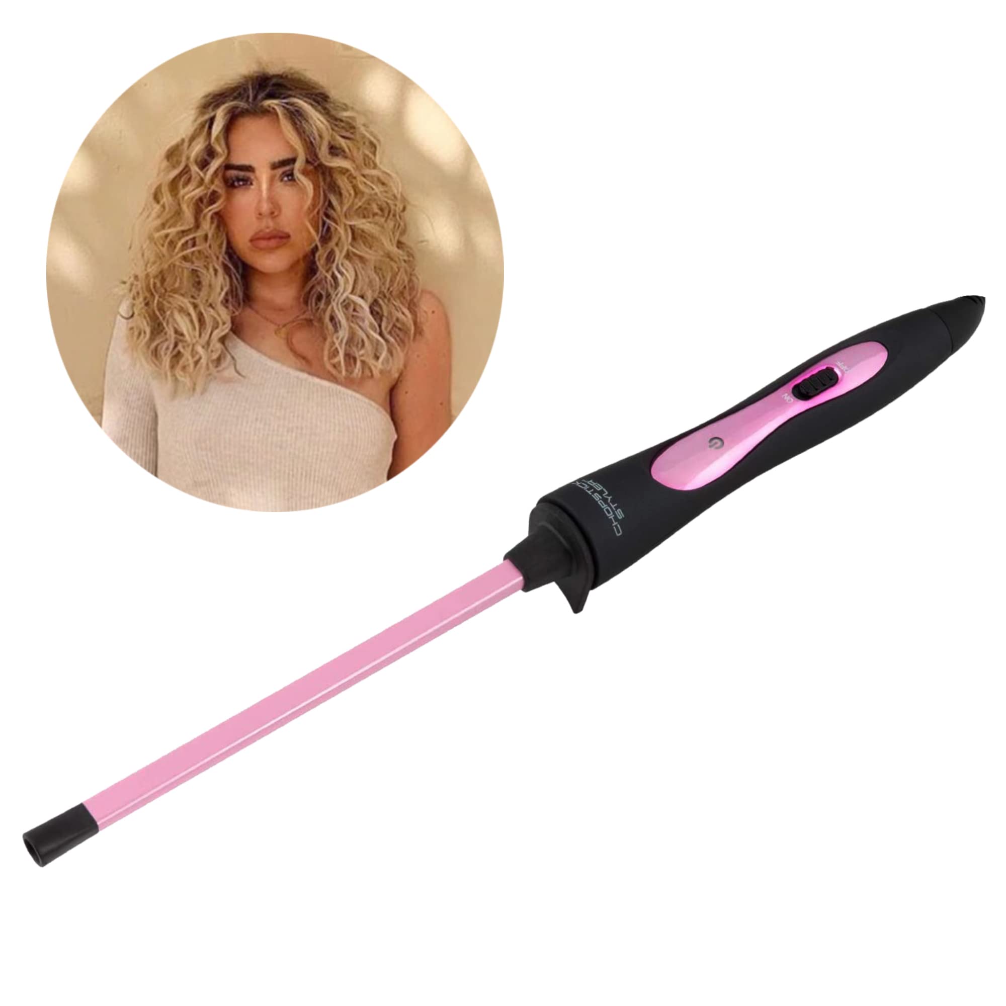 Chopstick Styler Heroine Curling Wand | 10mm Skinny Ceramic Barrel