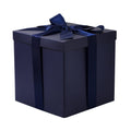 RUSPEPA Navy Blue Collapsible Gift Box with Ribbon and Tissue - 23cm