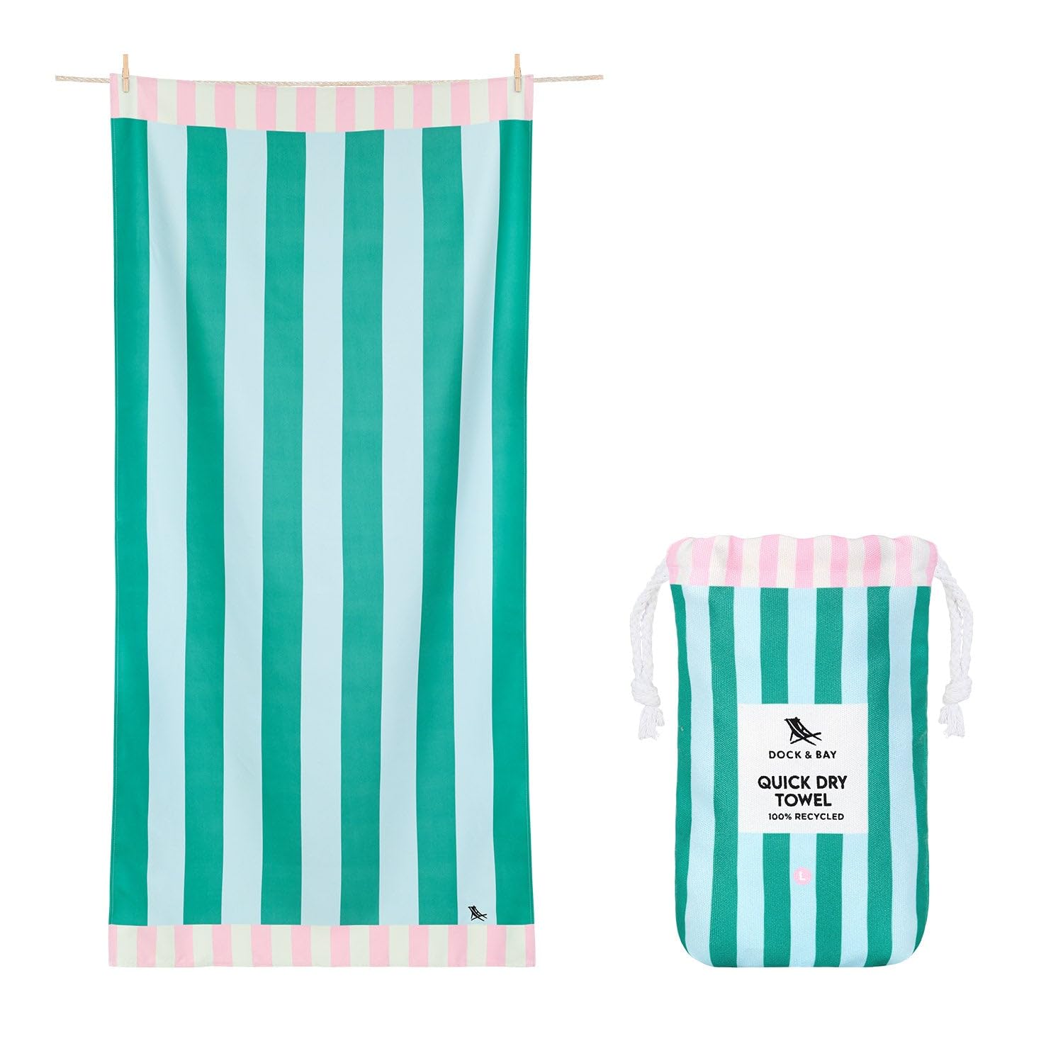 Dock & Bay Sand Free Quick Dry Beach Towel | Recycled – Pastel Pier