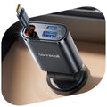 Lamicall 3-in-1 Retractable Car Charger – 57W USB-C Fast Adapter
