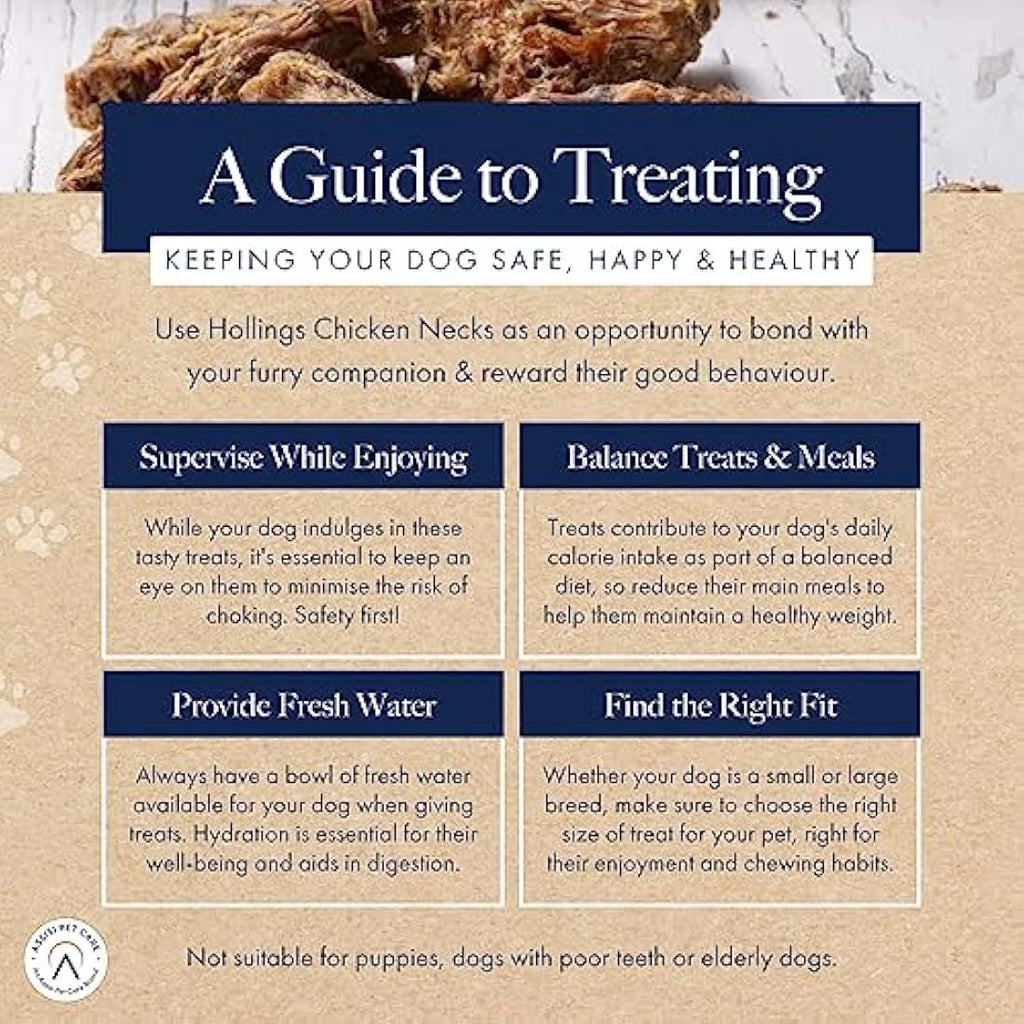 Hollings Chicken Necks Natural Dog Treats | Grain Free & High Protein (2kg)