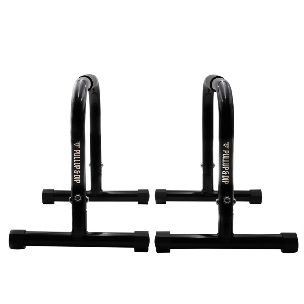 PULLUP & DIP Medium Parallettes – Steel Calisthenics Bars with Wide Grip