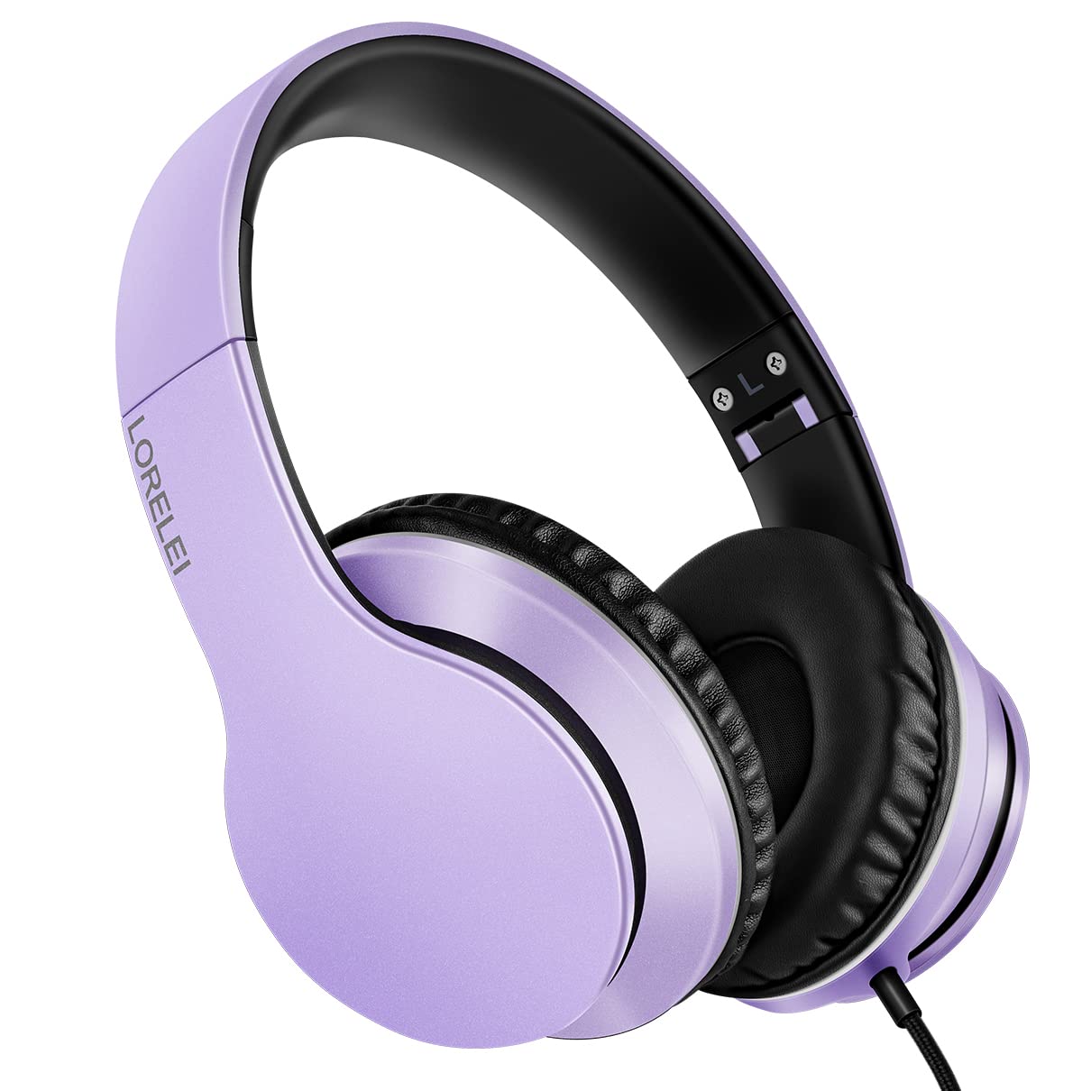 LORELEI X6 Over-Ear Headphones – Foldable Wired Stereo Bass with Mic
