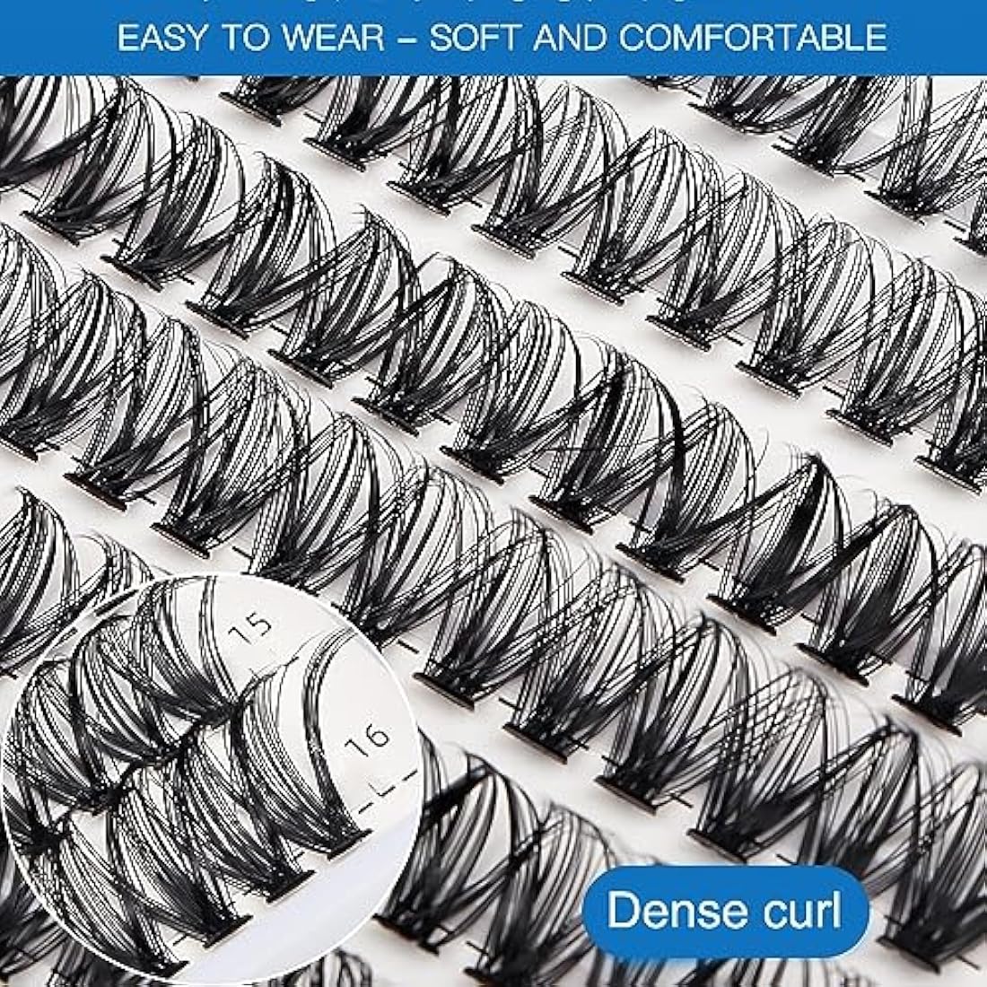 Bransfy DIY Eyelash Extension Clusters | 280pcs D Curl Faux Mink Lashes