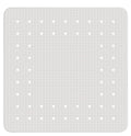 WENKO Alfombra de Ducha Mirasol Blanca – Caucho Ecológico 54x54 cm