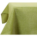 Deconovo Faux Linen Rectangle Tablecloth - Water Resistant Green 54x108in