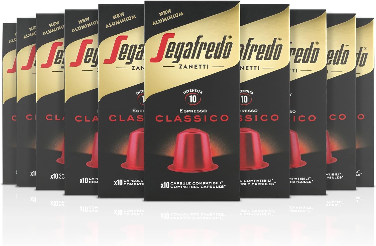 Segafredo Zanetti Classico Nespresso Compatible Aluminum Capsules - 100ct