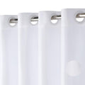 Jolof Store Hookless Linen Shower Curtain | 230GSM Waterproof Fabric – White