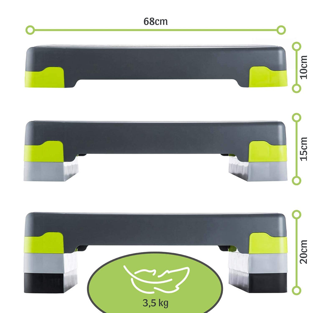 Body&Mind Aerobic Stepping Board Elite – 3-Level Adjustable Step Bench