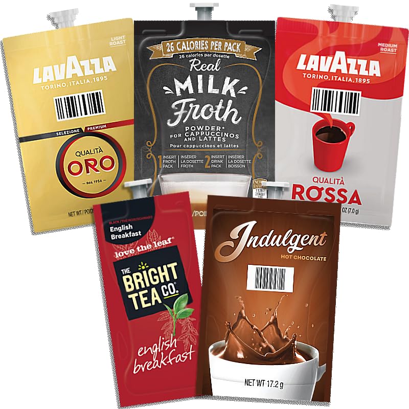 Flavia Lavazza Essential Selection Drinks - 98 Coffee, Tea & Choc Sachets