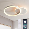 KAUCQI Modern LED Ceiling Light | 36W Dimmable Lamp with Remote Control