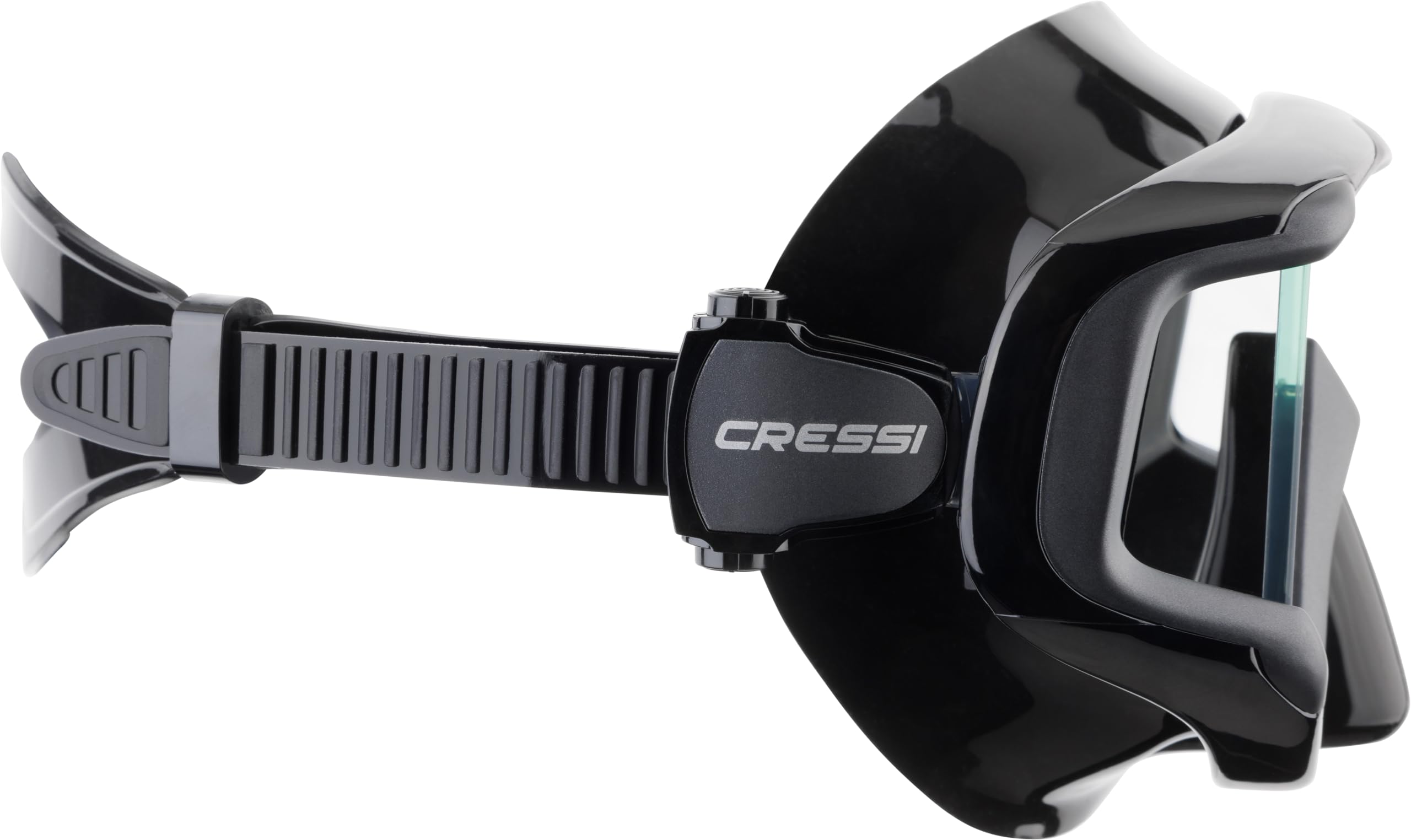 Cressi Liberty Triside Panoramic Scuba Diving Mask – Black/Graphite