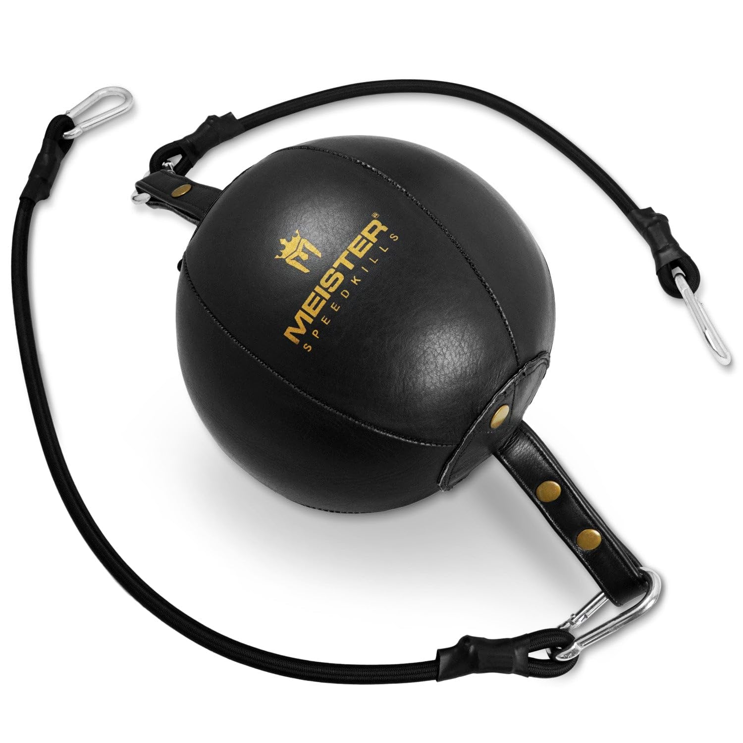 Meister SpeedKills Double-End Leather Speed Bag - Black - Medium (7")
