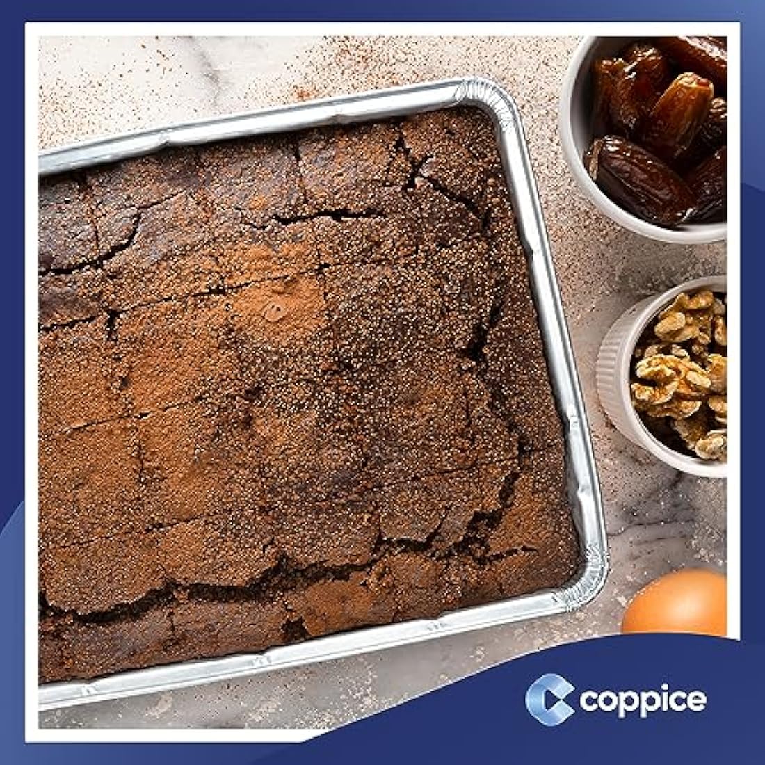 Coppice Aluminium Foil Trays | 32x20x3cm Baking & BBQ Trays | 40 Pack