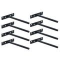 Sayayo Floating Shelf Bracket – Heavy Duty Hidden Support, Black, 8 Pack