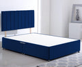 ComfoRest 4FT Small Double Divan Bed Base | Blue Plush Minimalist Frame