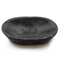 Black Marble Oval Soap Dish – Luxury Stone Bathroom Decor
