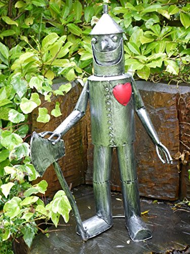 Darthome Tin Man Garden Statue – Vintage Metal Wizard of Oz Decor