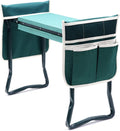Ohuhu Garden Kneeler and Seat | Foldable Stool with EVA Pad & 2 Tool Bags