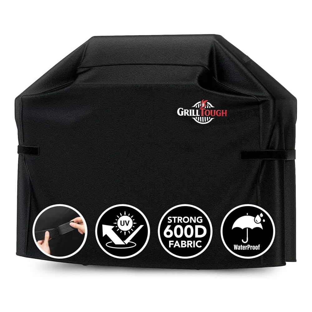 GrillTough Heavy Duty BBQ Grill Cover - Waterproof & UV Resistant