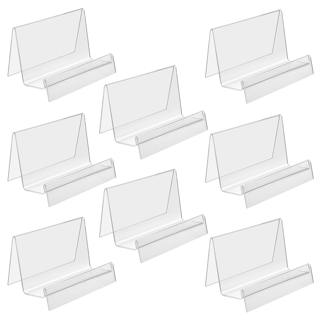 SUMNACON 8pcs Acrylic Purse Wallet Display Stand, Clear Only Stand - image 1