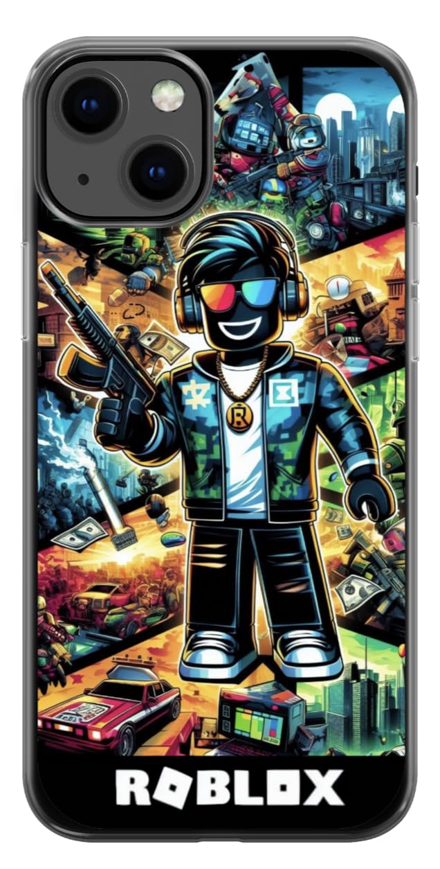 Jolof Store Roblox Pop Art iPhone 13 Case – Shockproof Gaming Cover