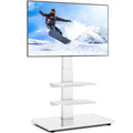 RFIVER Universal TV Floor Stand | Swivel & Height Adjustable, 32-70"