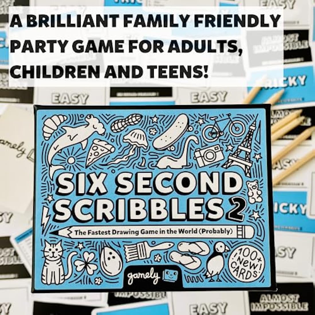 Six Second Scribbles 2 - Fast Drawing Family Party Game | Jolof Store