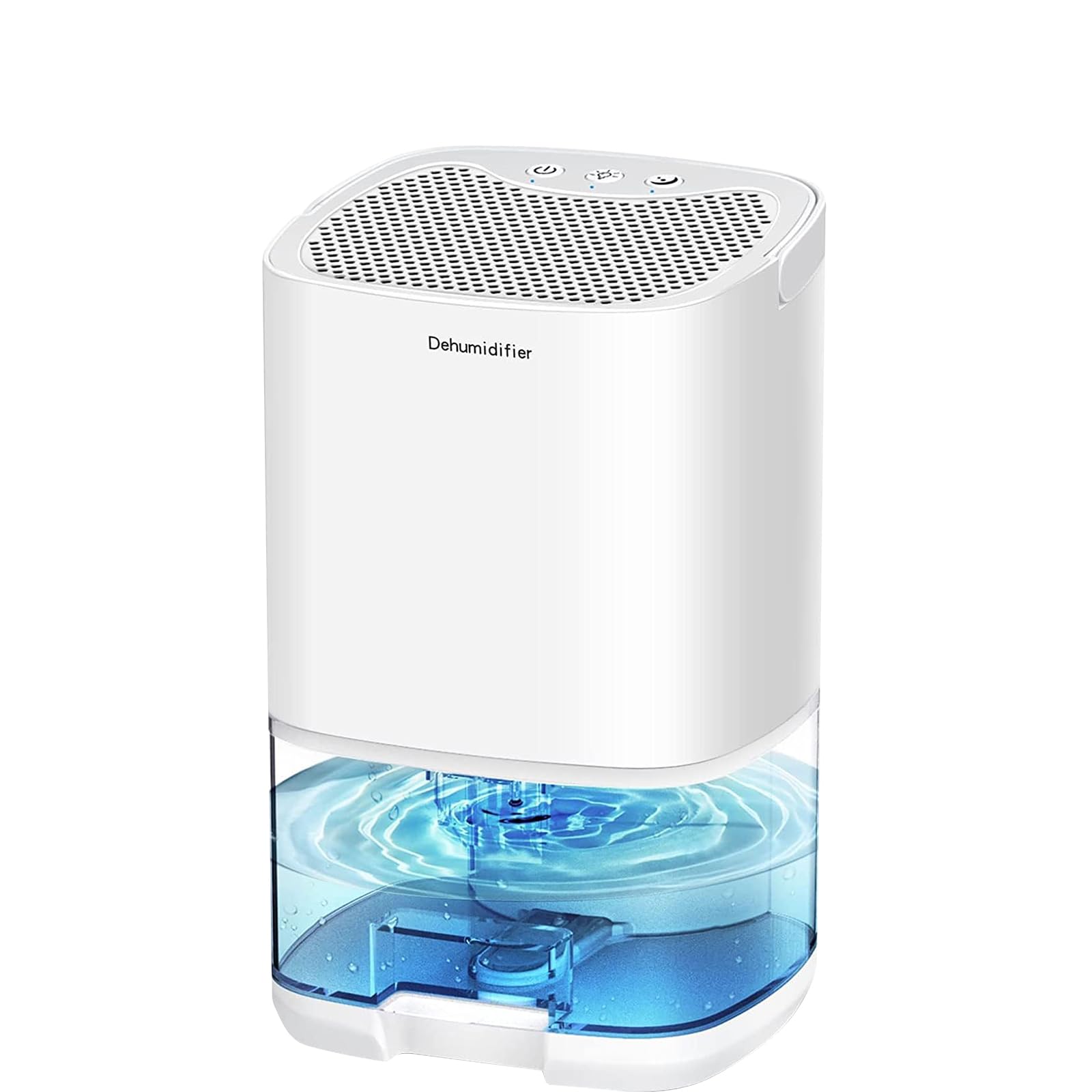 Powate Portable Dehumidifier – 1000ml Ultra Quiet with 7 LED Lights