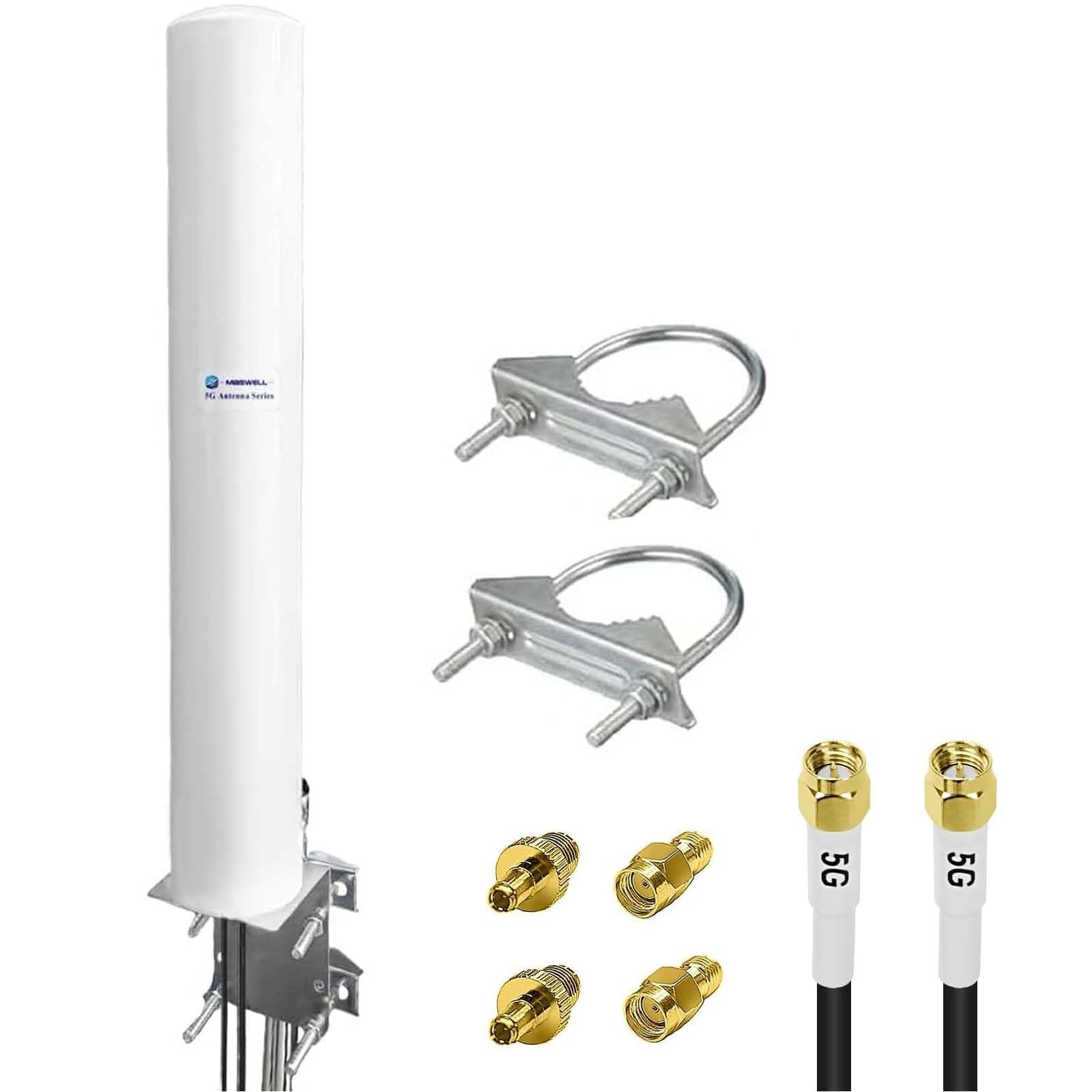 Maswell 4G 5G Outdoor Antenna – 2X2 MIMO Cross-polarized Cellular Aerial