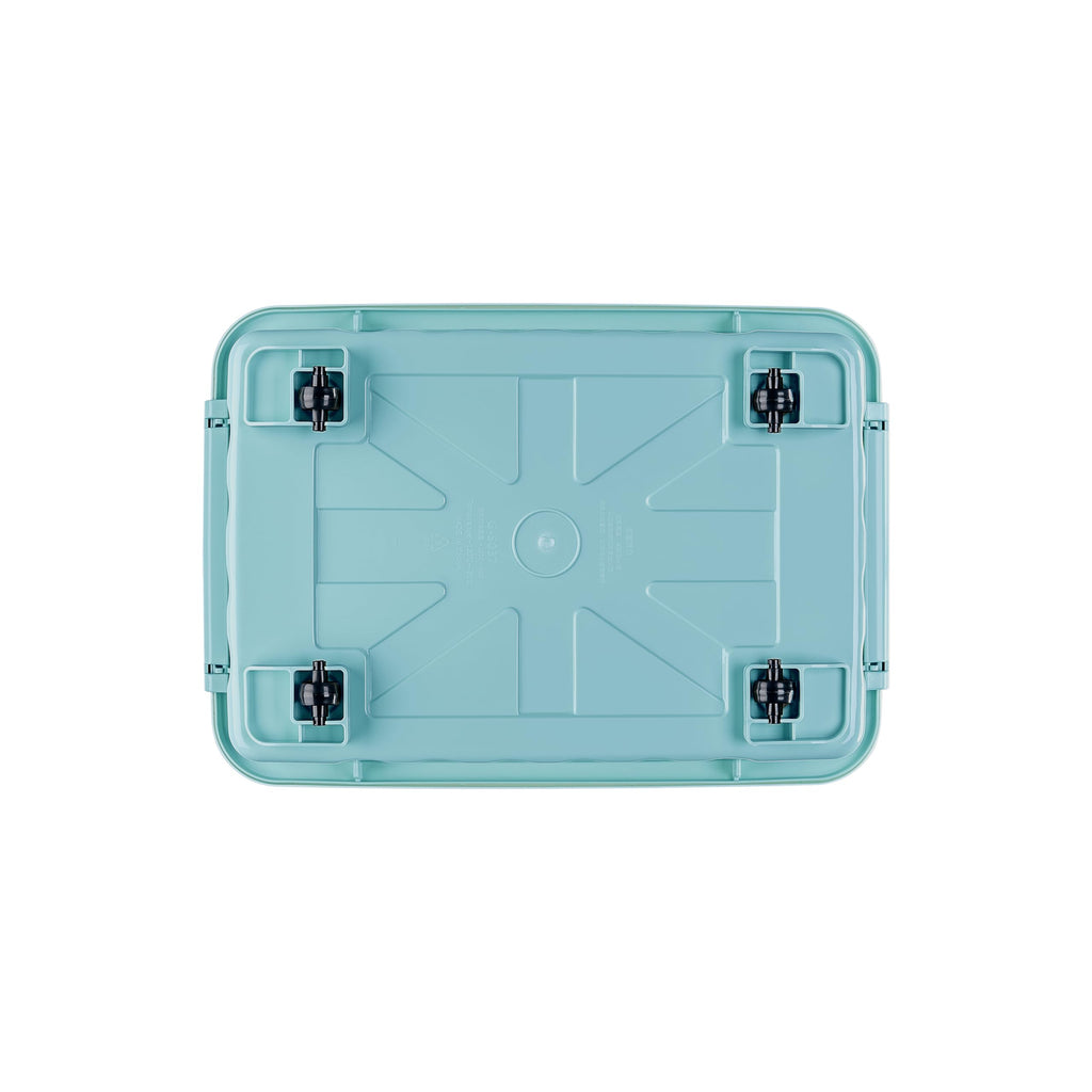 Cetomo 35L*6 Storage Boxes with Lids, Plastic Storage Box with Wheels and Secure Side Latches, Stackable & Nestable Organizer for Home, Office - image 5