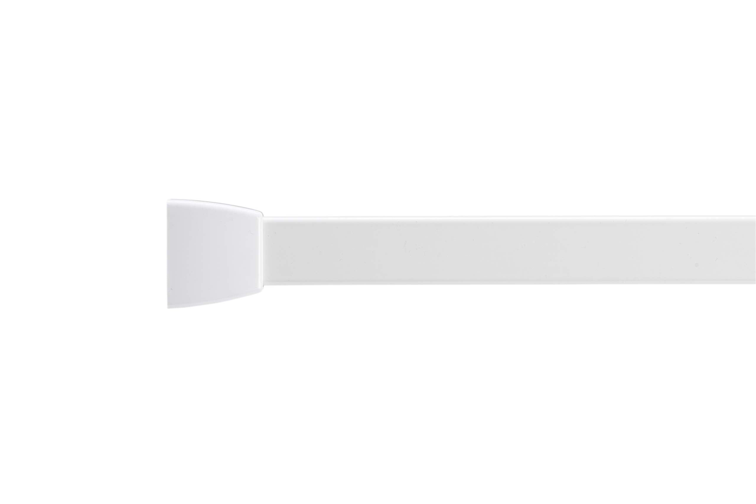 Croydex Slenderline Modular Shower Rail Kit - White Aluminium System