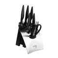 Rockingham Forge 7-Piece Knife Block Set | German Stainless Steel