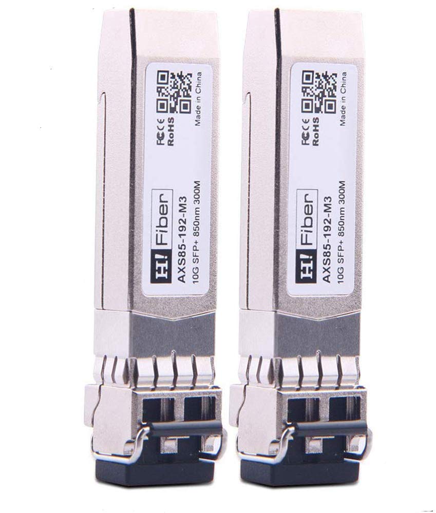 H!Fiber.com 10G SFP+ SR Multimode Transceiver for HP J9150A - 2 Pack