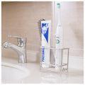 T.R.Sani. Stainless Steel Toothbrush Holder - 2 Slot Bathroom Organizer