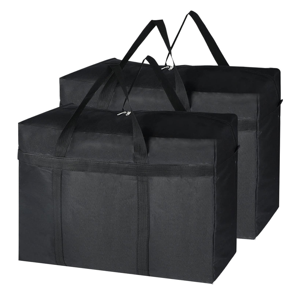 2Pack Duvet Storage Bags with Zips - Large Underbed Storage - Perfect for Wardrobe, Bedroom, Moving Boxes - image 1