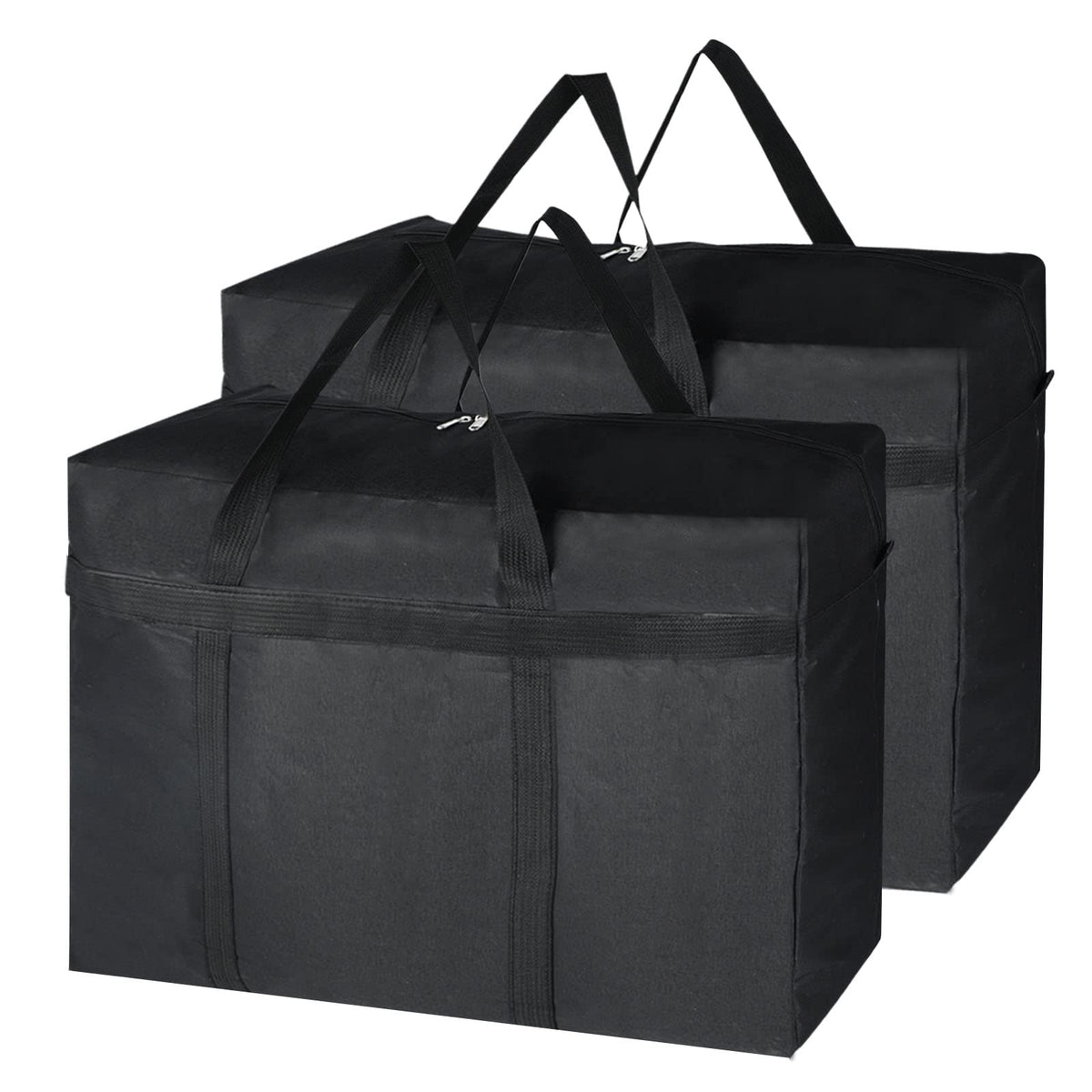 2Pack Duvet Storage Bags with Zips - Large Underbed Storage - Perfect for Wardrobe, Bedroom, Moving Boxes - image 1