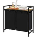 Lifewit 95L Laundry Hamper | 2-Section Sorter with Shelf & Pull-Out Bags