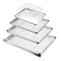 HaWare Stainless Steel Baking Tray and Rack Set - 8 Piece Cookie Sheets