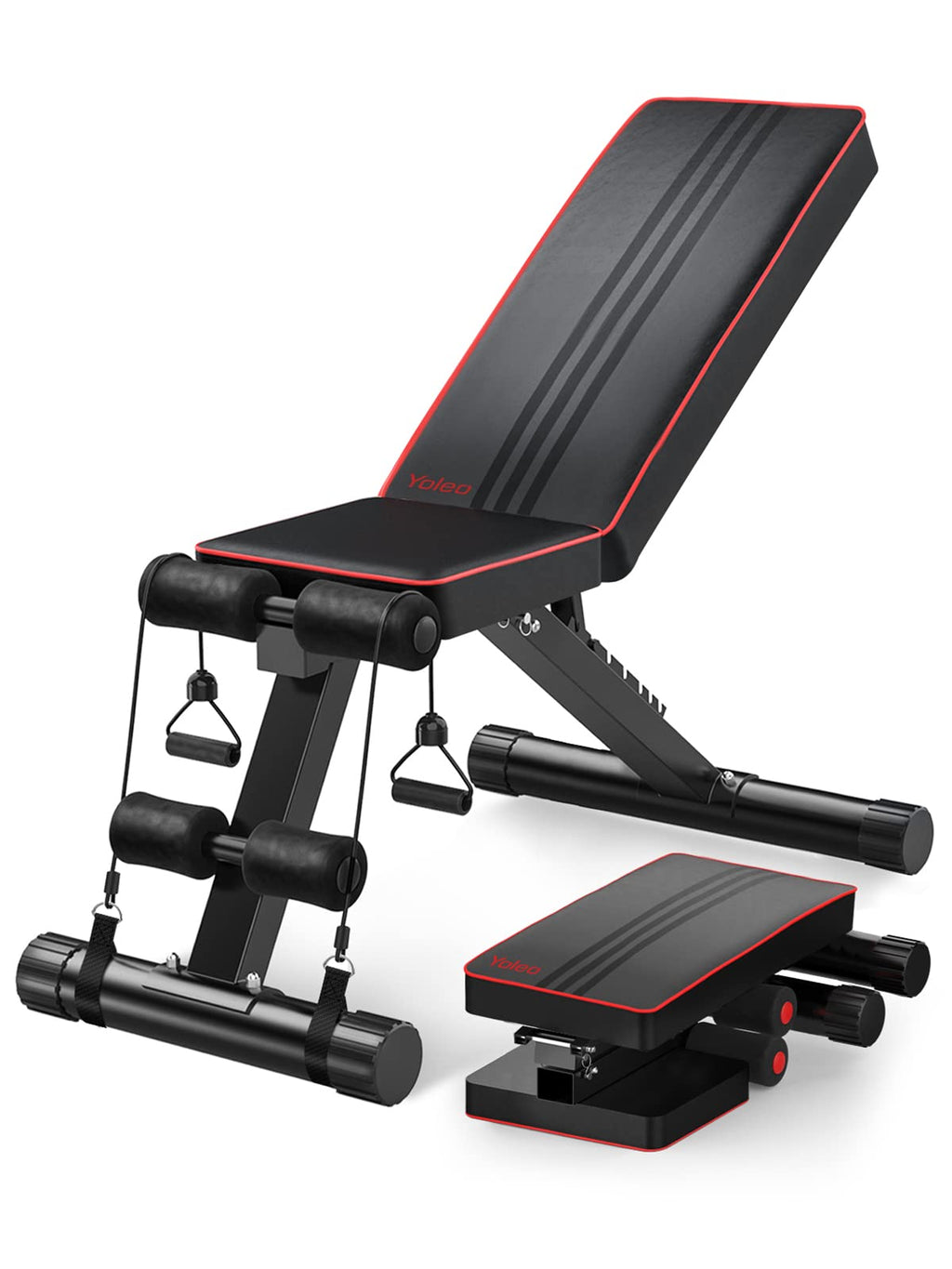 YOLEO Adjustable Weight Bench | Foldable Incline Decline Home Gym