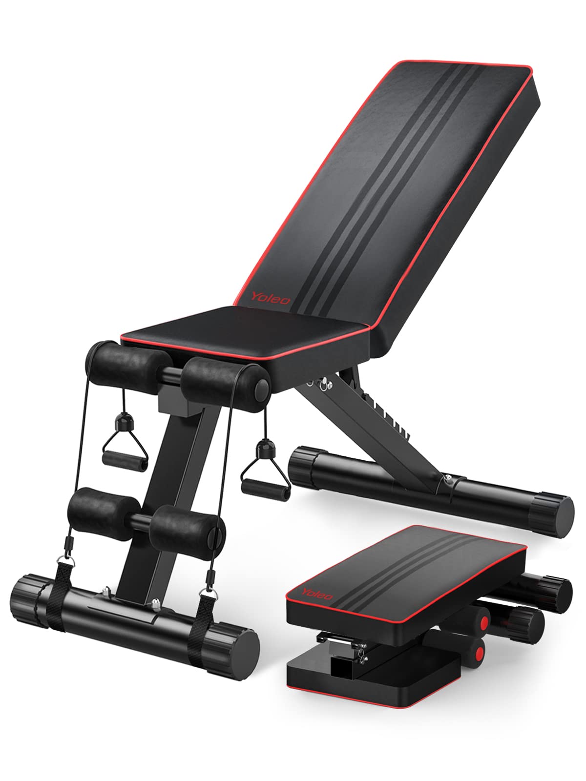 YOLEO Adjustable Weight Bench | Foldable Incline Decline Home Gym