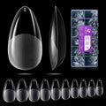 Gelike ec Soft Gel Nail Tips - Medium Almond Full Cover Extensions (552pcs)